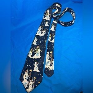 Vintage Save the Children Men's Snowman Tie Rob Age 7 ‘It’s Cold Out Here’